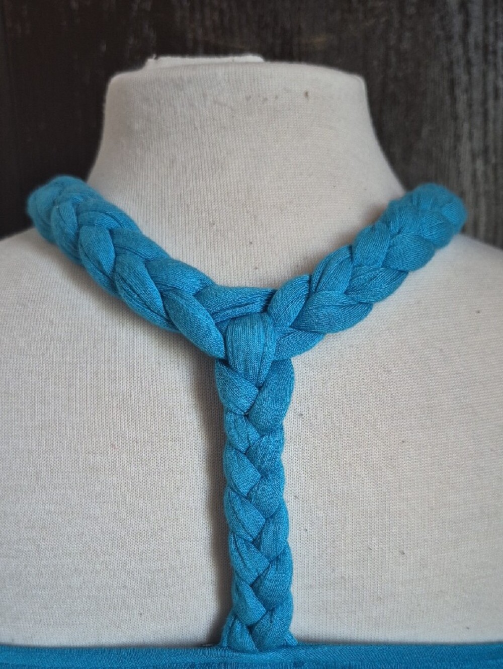 Sky Braided Turquoise Top Nwot - Picture 5 of 5